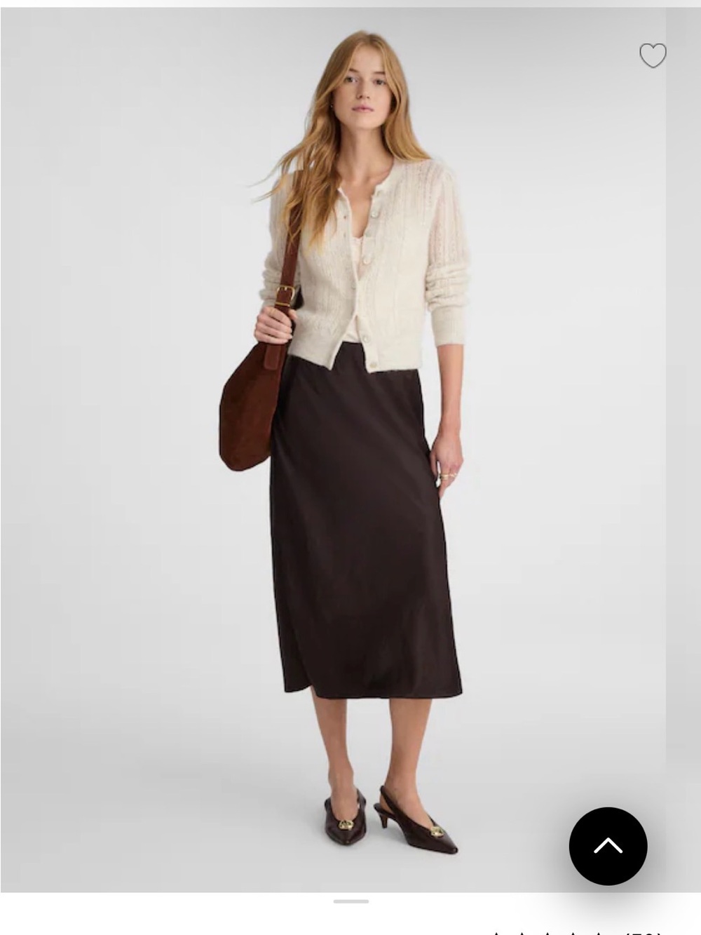 Madewell Black Midi Skirt “silk” style